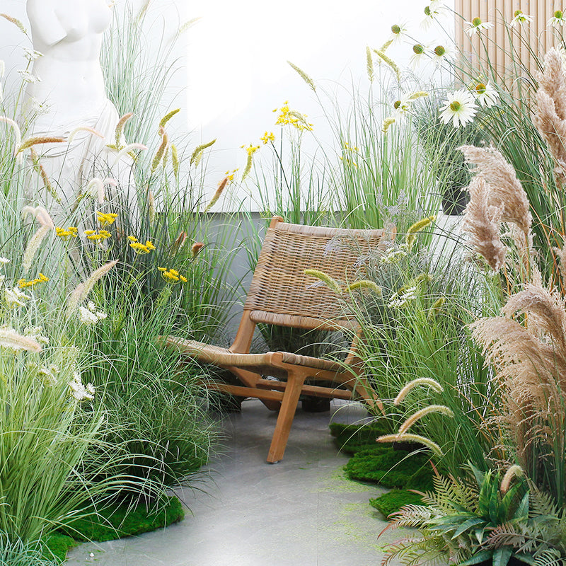 Artificial Foxtail Grass Stems Reed Faux Plants for Decorating
