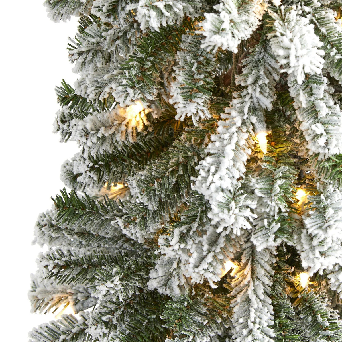 Artificial Frosted Christmas Tree 6FT with 200 Lights