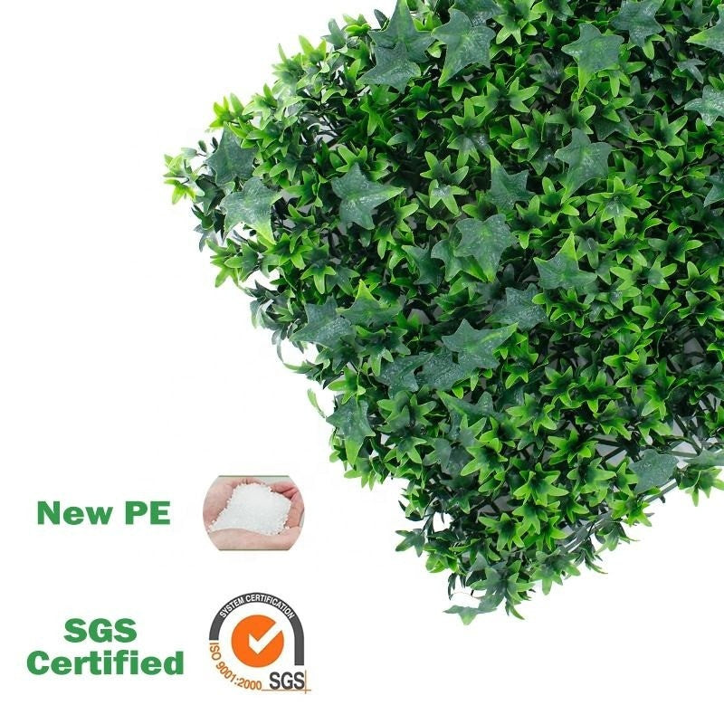 Artificial Grass Wall Panel 50*50cm Plastic Eco Hotel Green