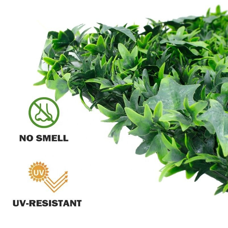 Artificial Grass Wall Panel 50*50cm Plastic Eco Hotel Green