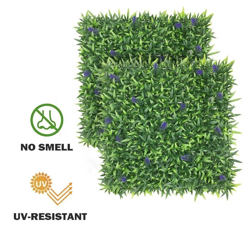 Artificial Grass Wall Panel 50*50cm UV Resistant Eco