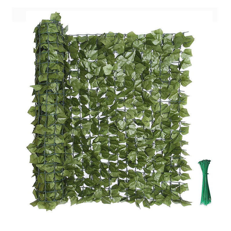 Artificial Ivy Leaf Fence Privacy Screen Expandable Panel Roll