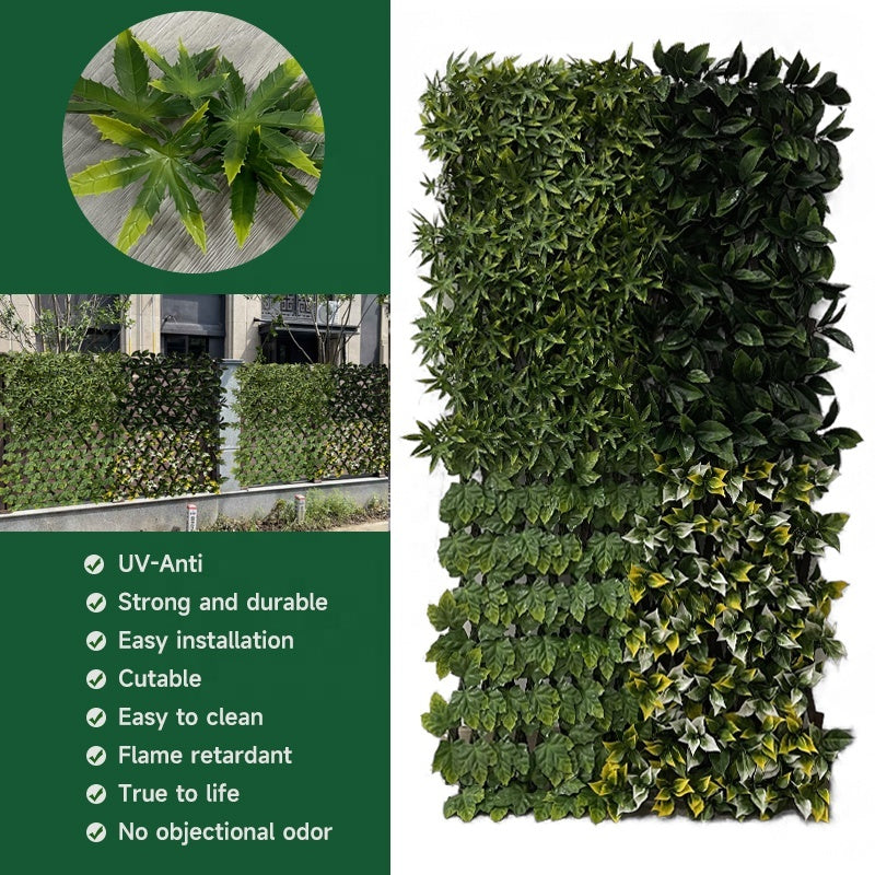 Artificial Ivy Privacy Screen Faux Plastic Panel Trellis