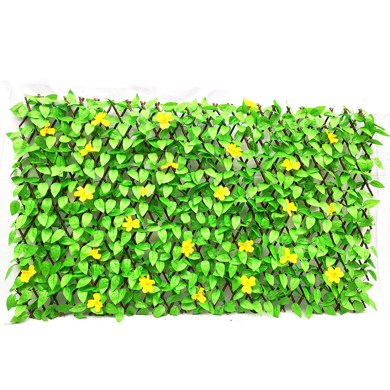 Artificial Ivy Privacy Screen Panel with Willow Trellis