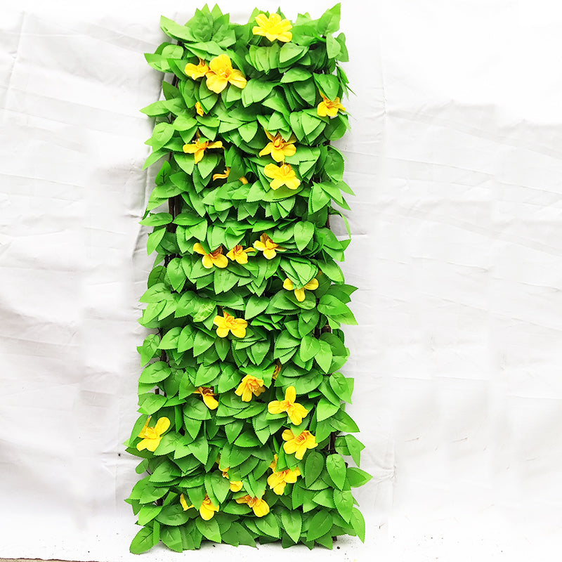 Artificial Ivy Privacy Screen Panel with Willow Trellis