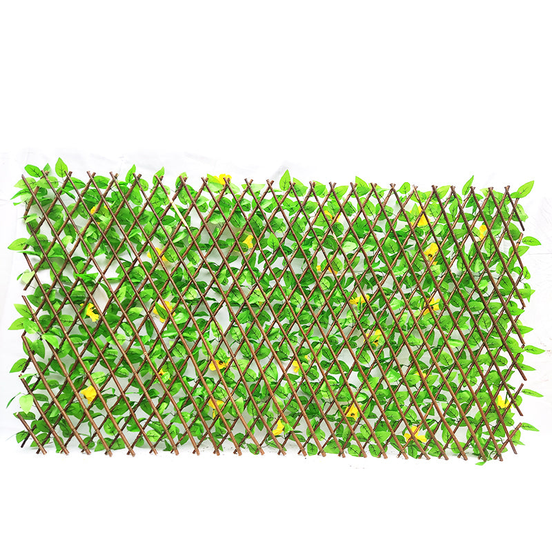 Artificial Ivy Privacy Screen Panel with Willow Trellis