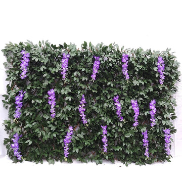 Artificial Leaf Screening Willow Expandable Trellis Privacy Panel