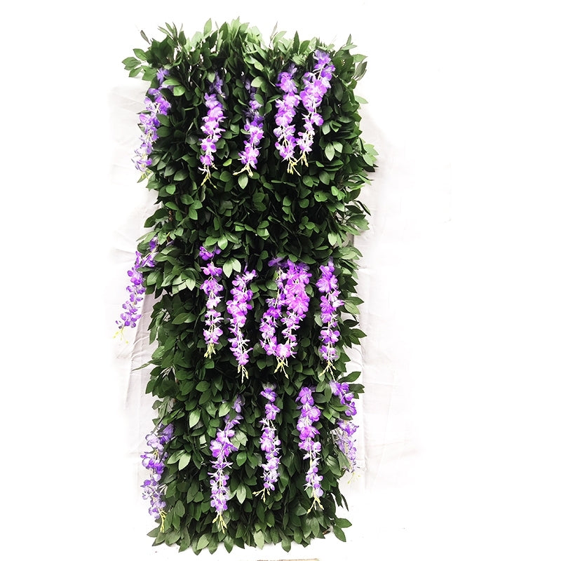 Artificial Leaf Screening Willow Expandable Trellis Privacy Panel