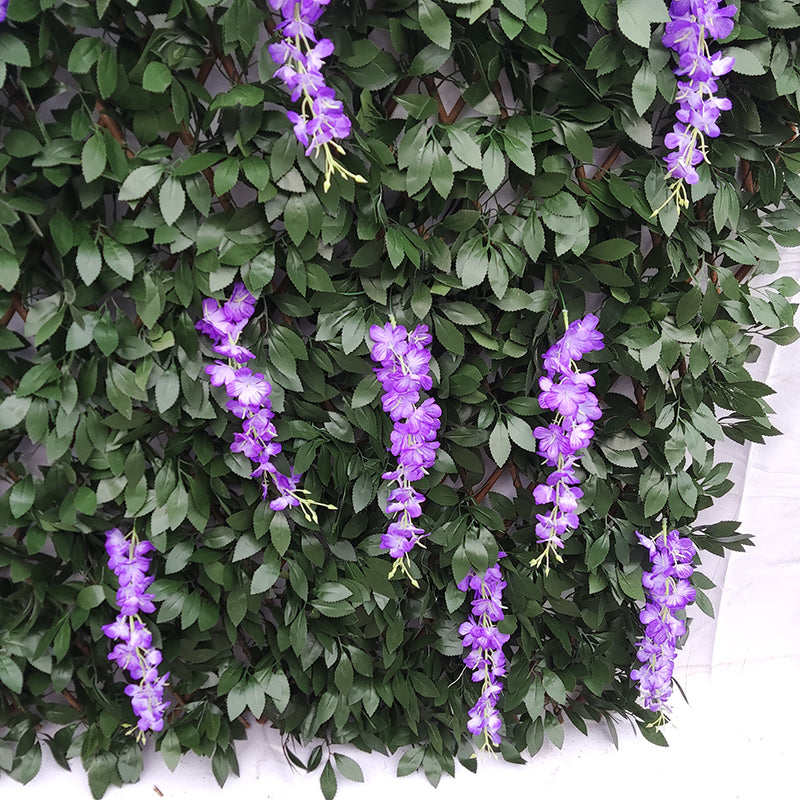 Artificial Leaf Screening Willow Expandable Trellis Privacy Panel