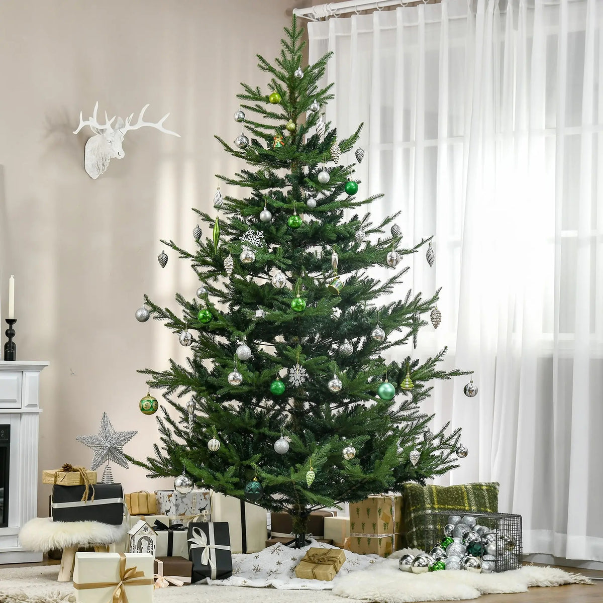 Artificial Pine Christmas Tree with Steel Base
