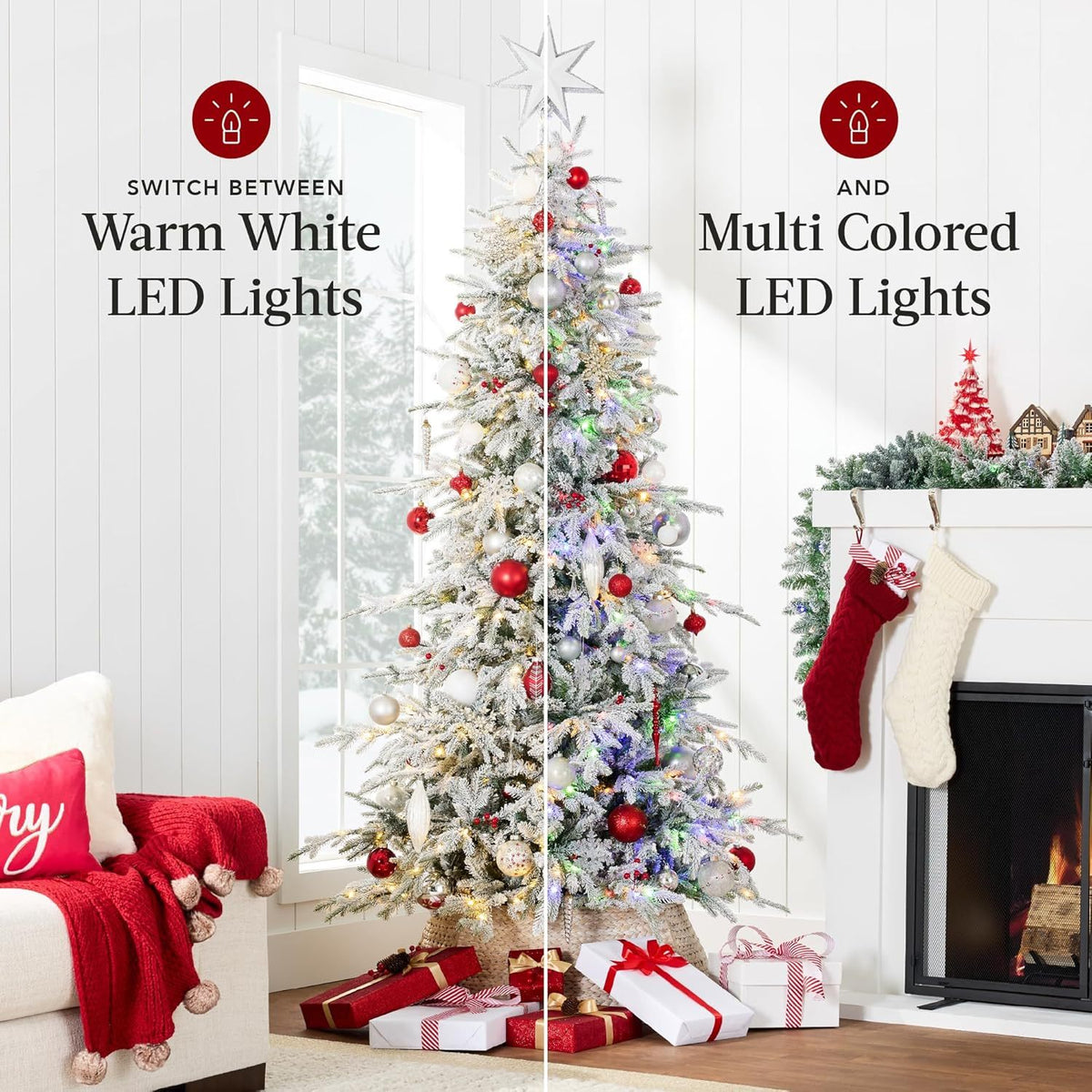 Artificial Pre Lit Christmas Tree Lighted Aspen Christmas Tree