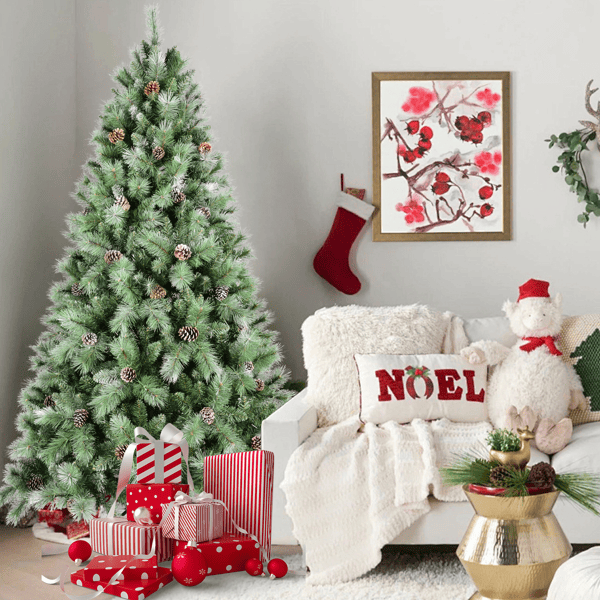 Artificial Premium Indoor Christmas Tree with LED Pine Cones