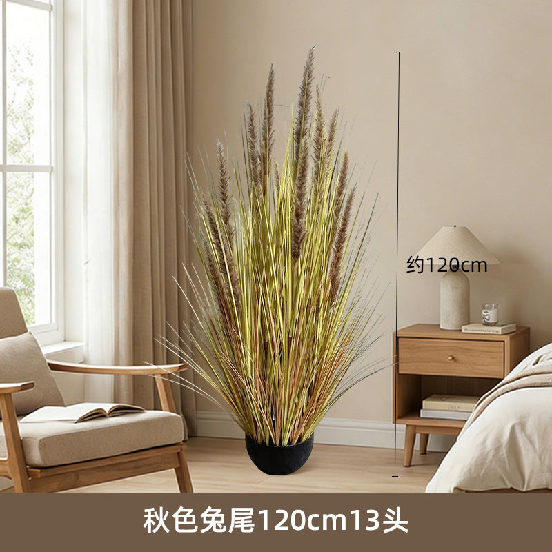 Artificial Reed Grass Stems Pampas Grass for Store Design