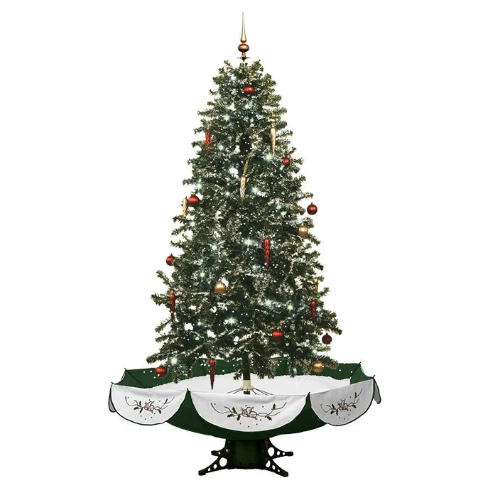 Artificial Snow Flocked Christmas Tree with Music Lights