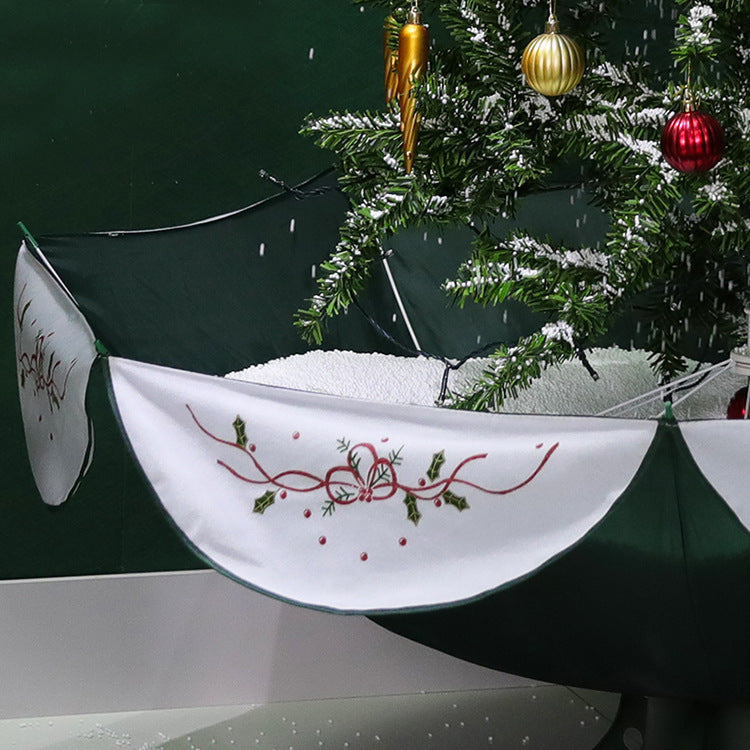 Artificial Snow Flocked Christmas Tree with Music Lights