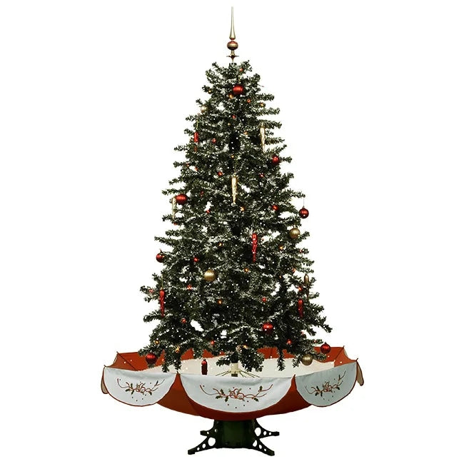 Artificial Snow Flocked Christmas Tree with Music Lights