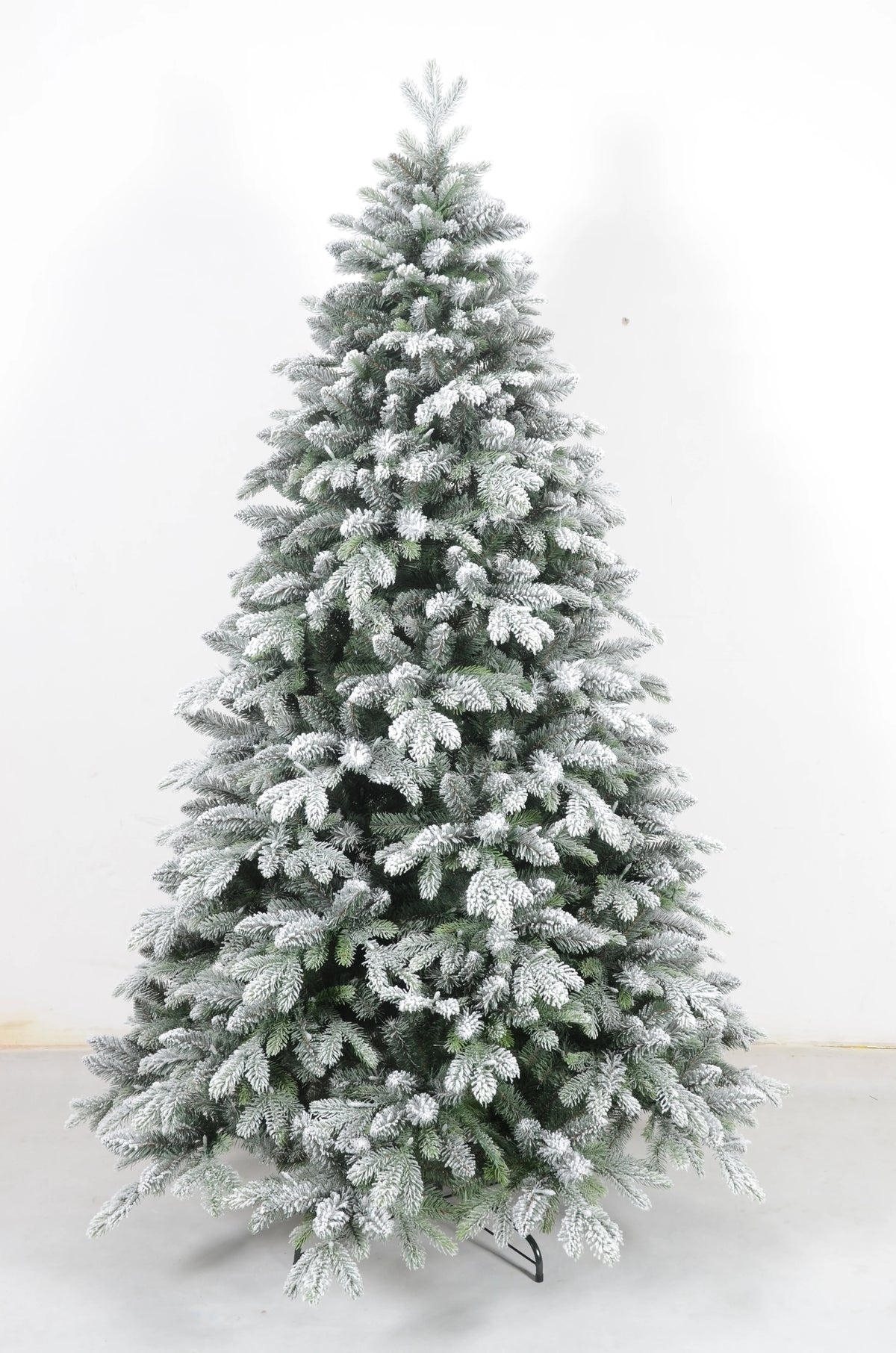 Artificial Spruce Flocked Christmas Tree Prelit Xmas Hinged