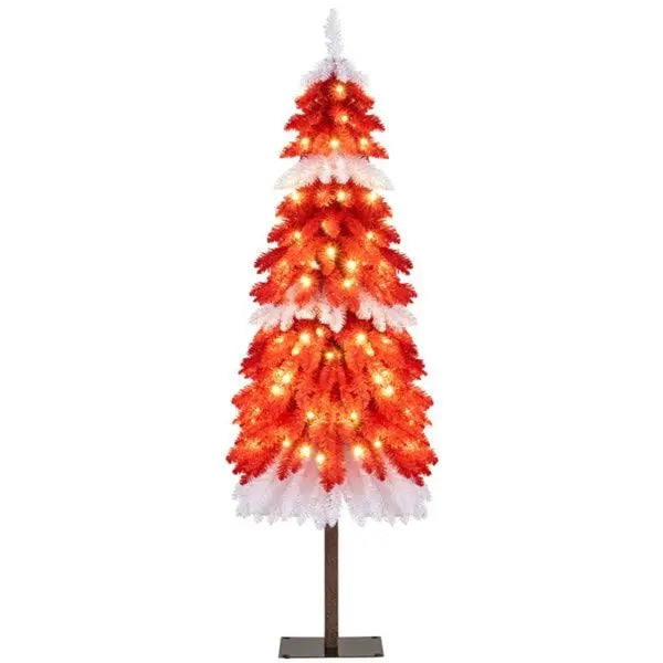 Artificial Strawberry Shortcake Christmas Tree with Lights