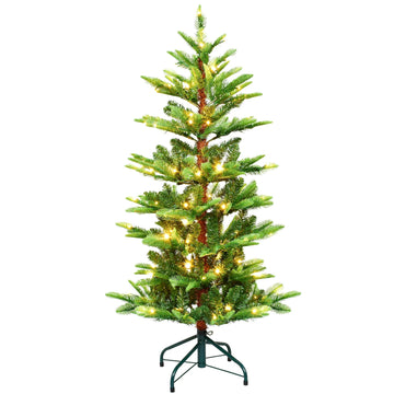 Aspen Fir Sparse Pre-Lit Artificial Christmas Tree with Warm Yellow Lights