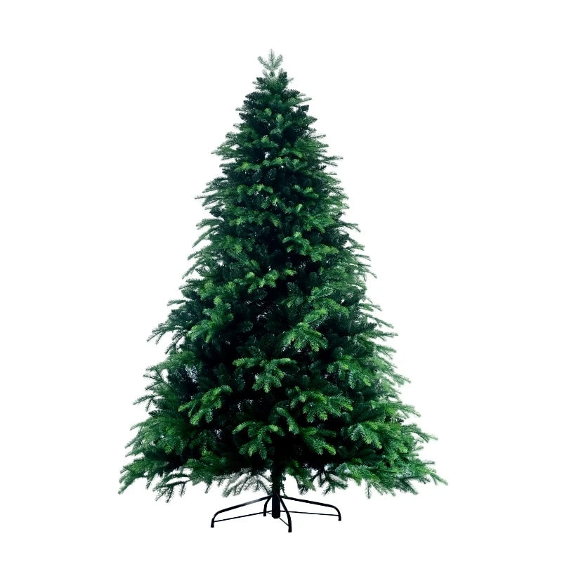 Balsam Fir Artificial Christmas Tree with Dense Green Hinged Branches