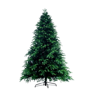 Balsam Fir Artificial Christmas Tree with Dense Green Hinged Branches
