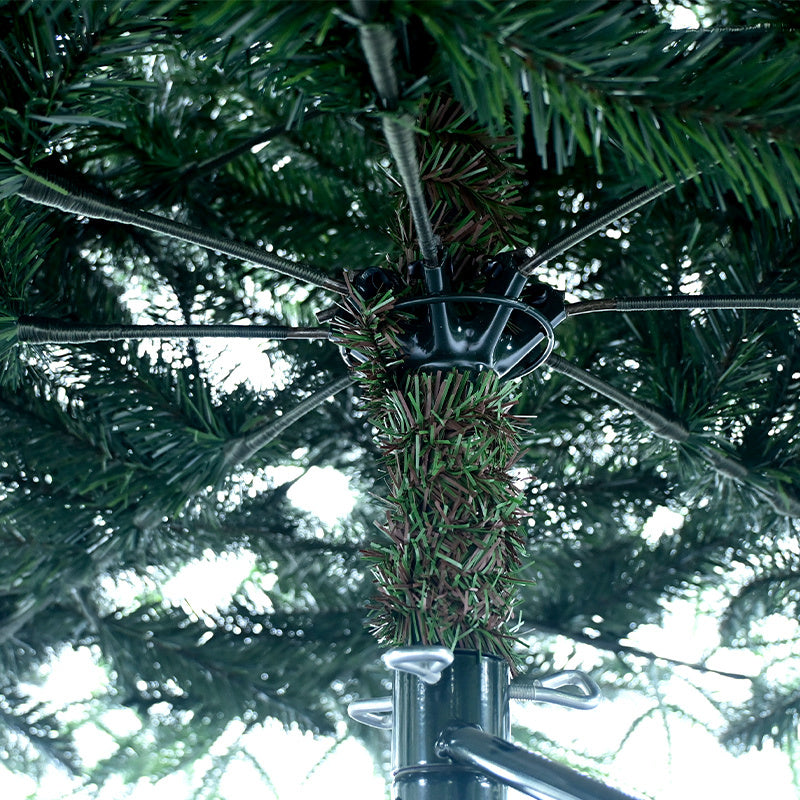 Balsam Fir Artificial Christmas Tree with Dense Green Hinged Branches