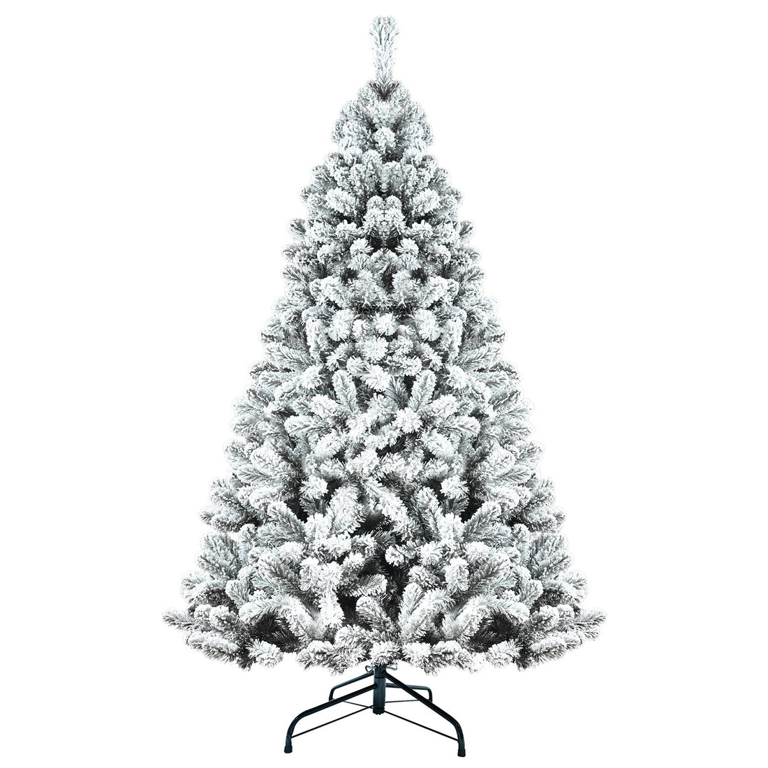 Snowy Fir Artificial Christmas Tree with Thick White Flocking