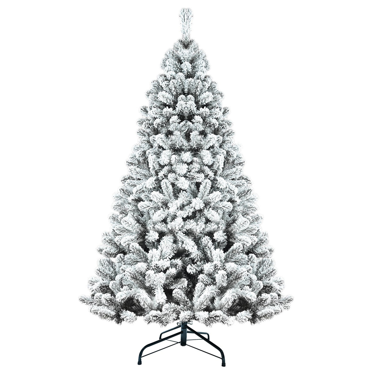Snowy Fir Artificial Christmas Tree with Thick White Flocking
