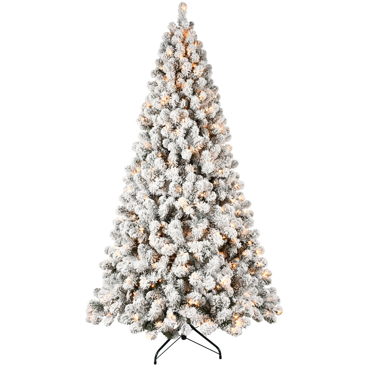 Snowy Fir Artificial Christmas Tree with Thick White Flocking