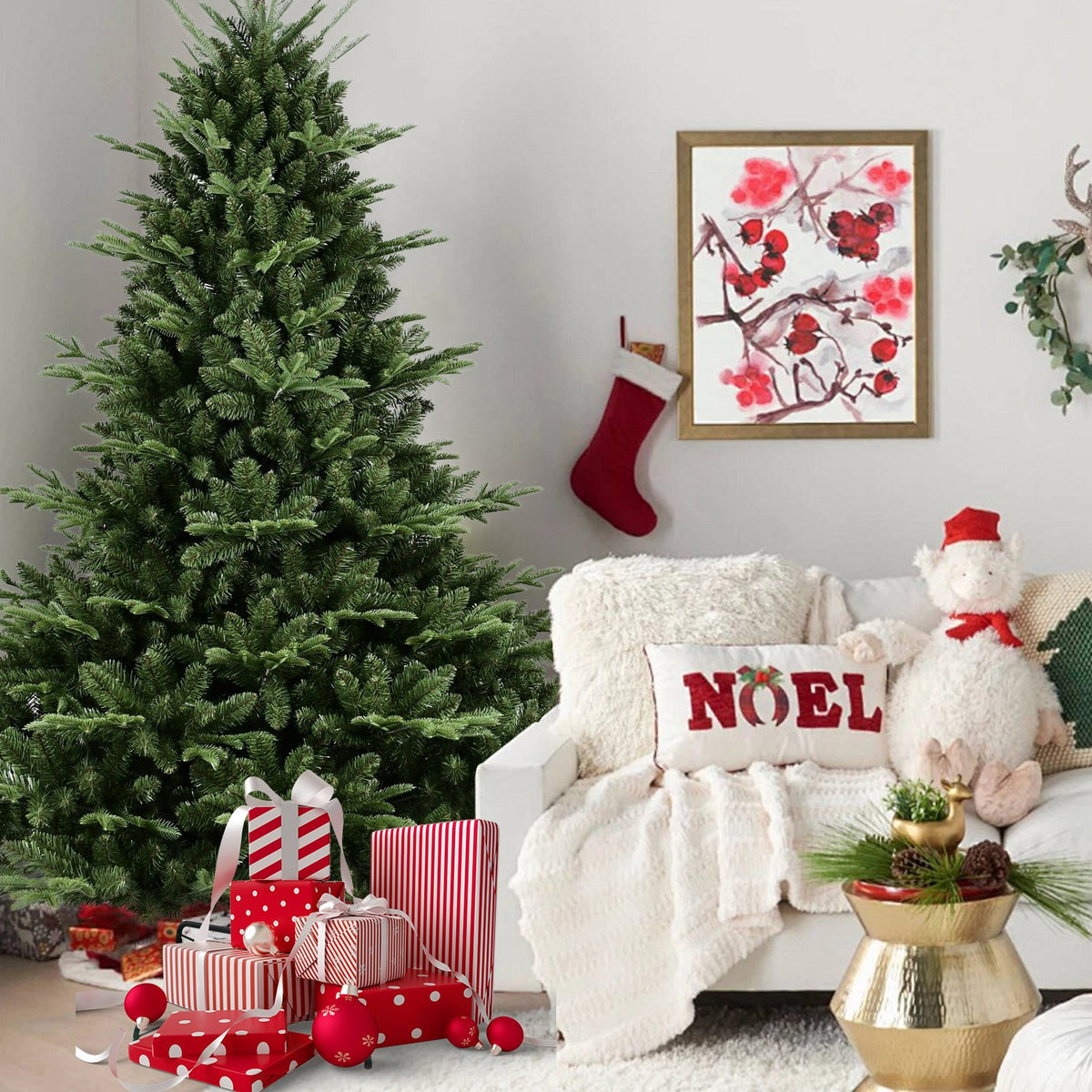 Nordic Fir Artificial Christmas Tree with Extra Wide Branches