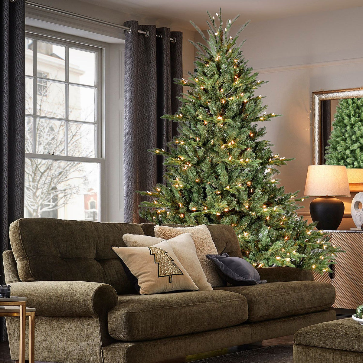 Nordic Fir Artificial Christmas Tree with Extra Wide Branches