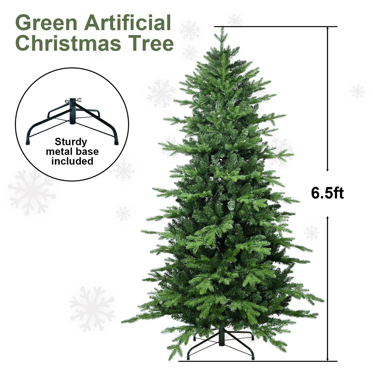 Mountain Fir Artificial Christmas Tree with Layered PE Tips