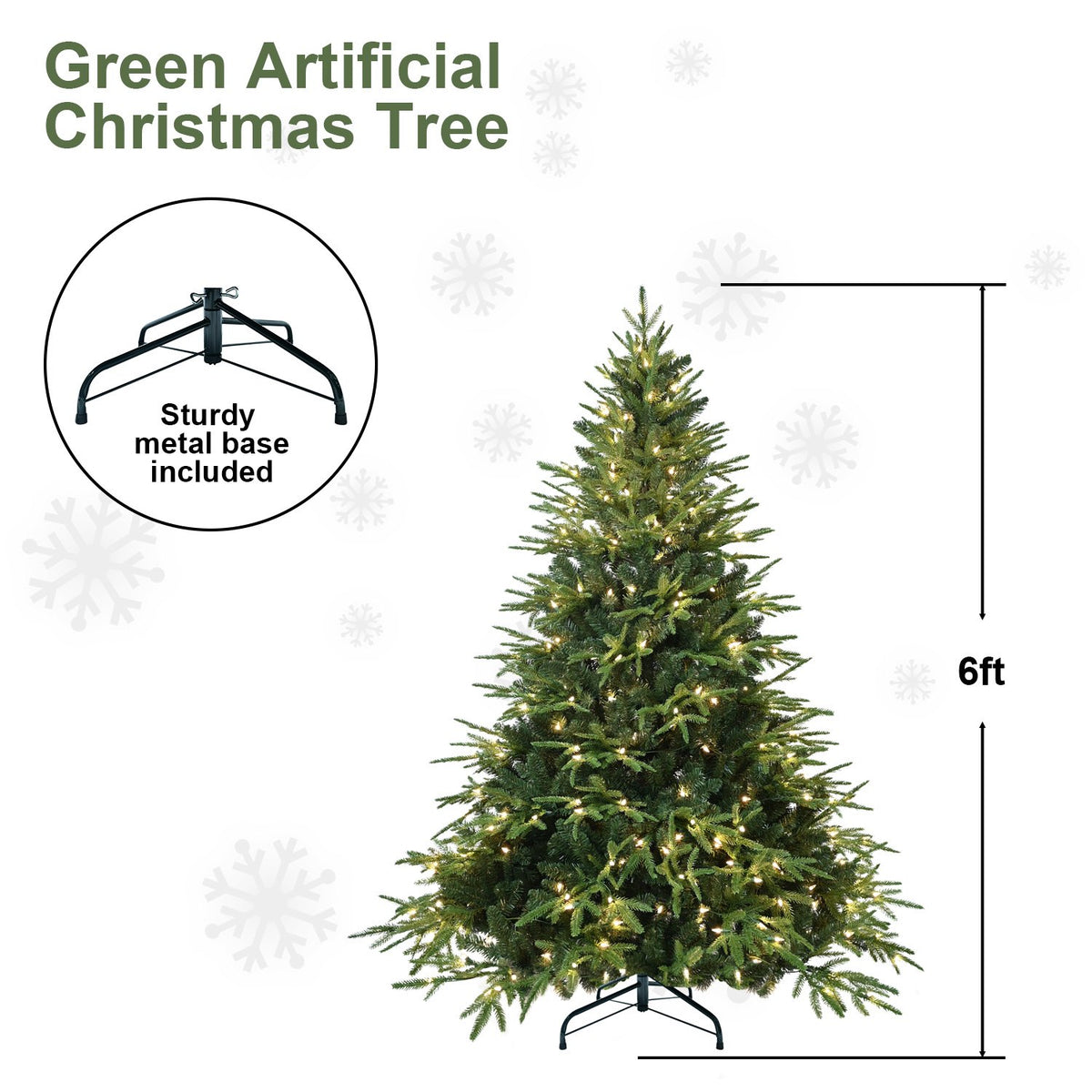 Highland Spruce Artificial Christmas Tree with Drop-Down Branches
