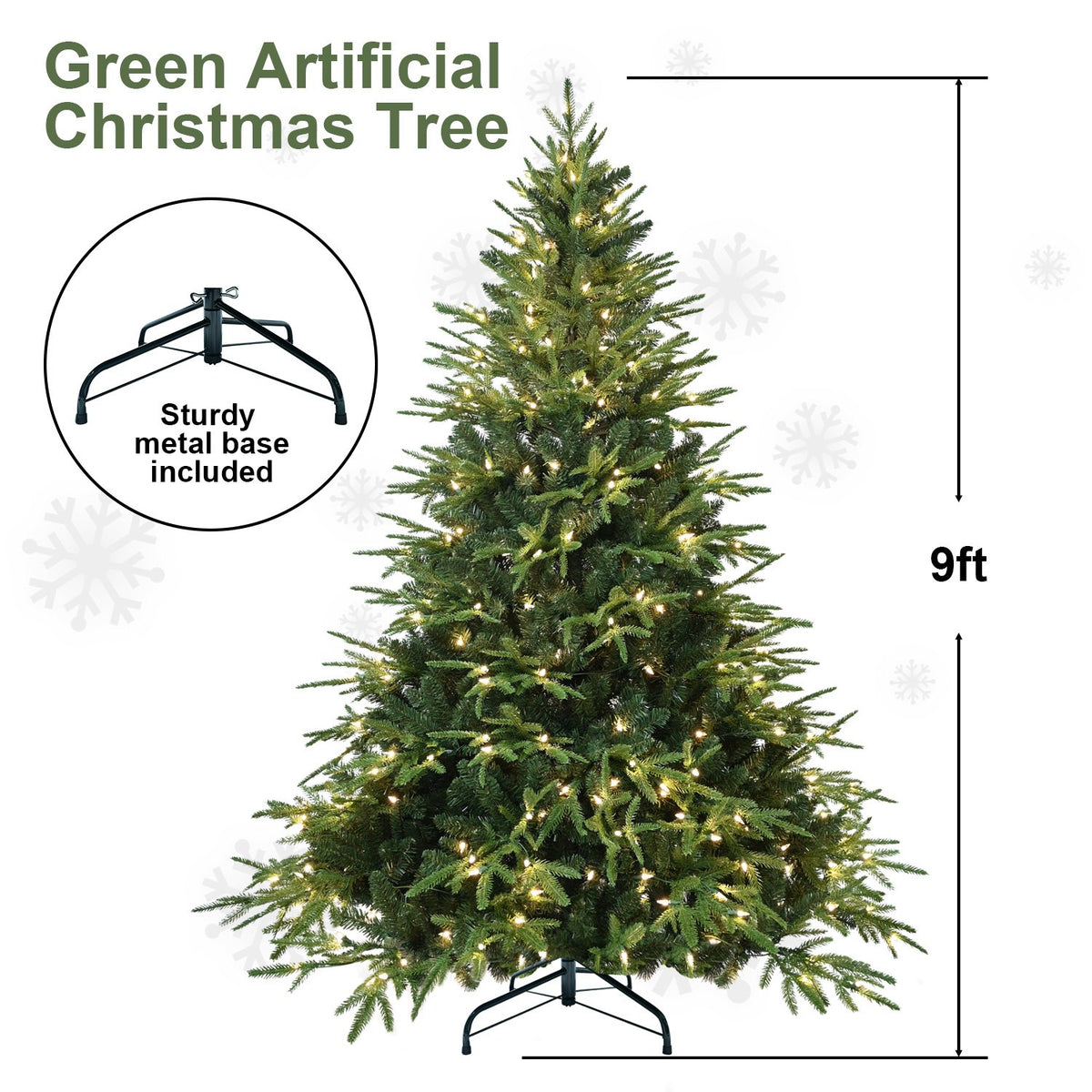 Highland Spruce Artificial Christmas Tree with Drop-Down Branches