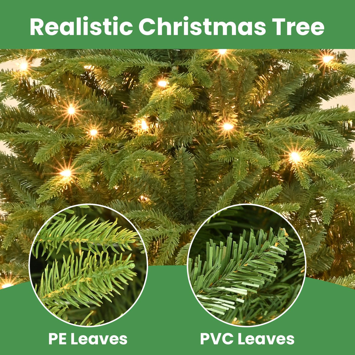 Sierra Spruce Artificial Christmas Tree with Extra Full Branches