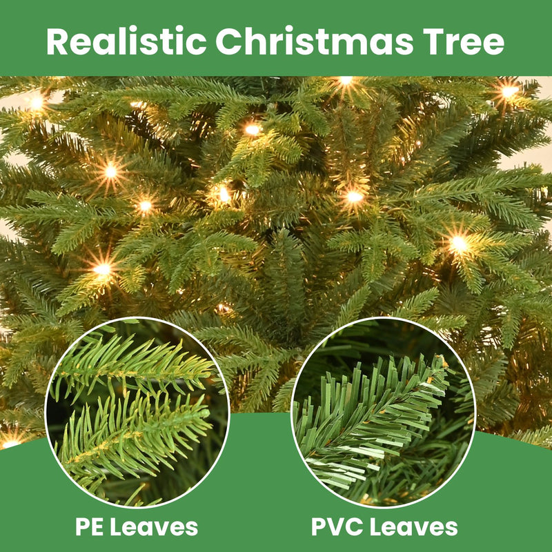 Sierra Spruce Artificial Christmas Tree with Extra Full Branches