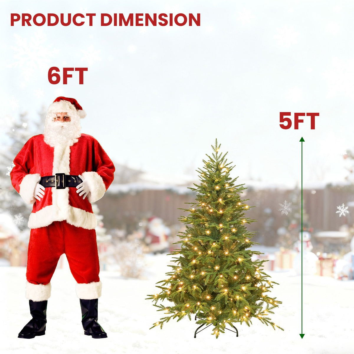 Sierra Spruce Artificial Christmas Tree with Extra Full Branches