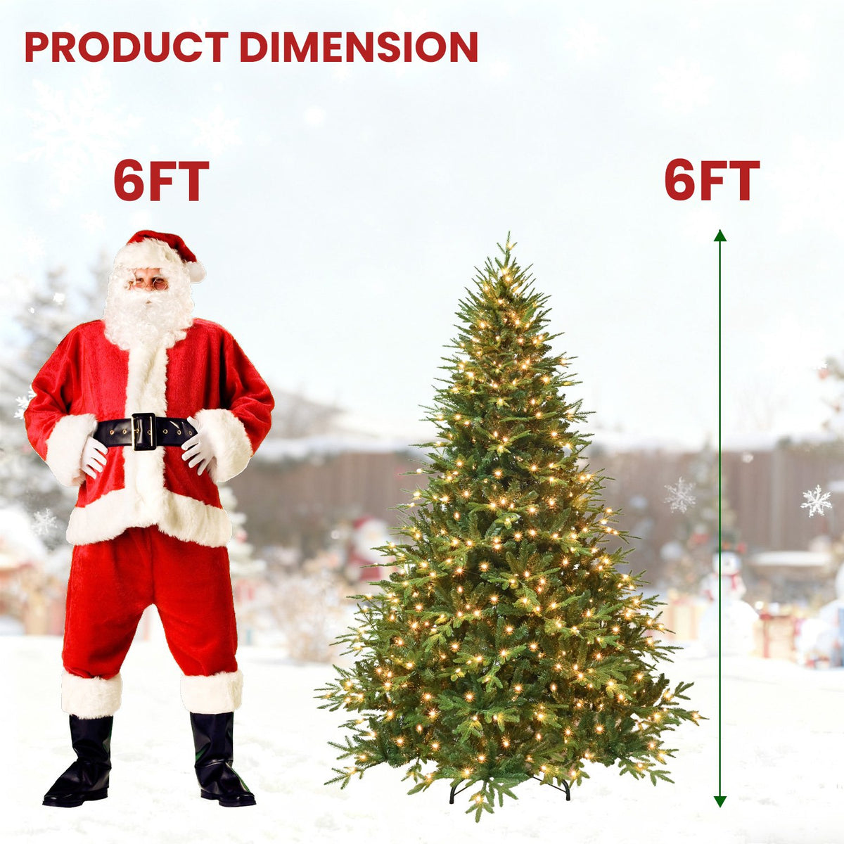 Sierra Spruce Artificial Christmas Tree with Extra Full Branches