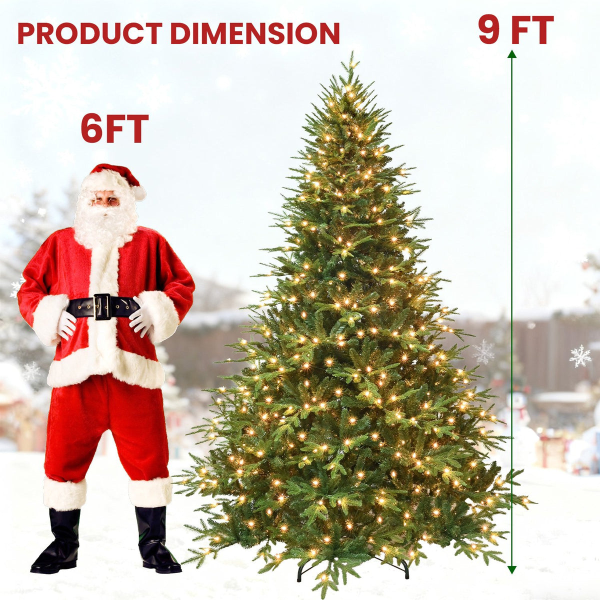 Sierra Spruce Artificial Christmas Tree with Extra Full Branches