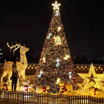 Commercial Giant Christmas Tree Outdoor with Tree LED Lighting
