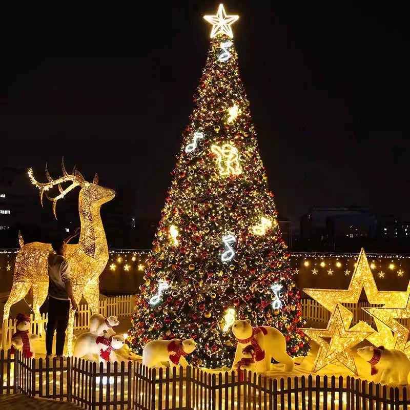 Commercial Giant Christmas Tree Outdoor with Tree LED Lighting
