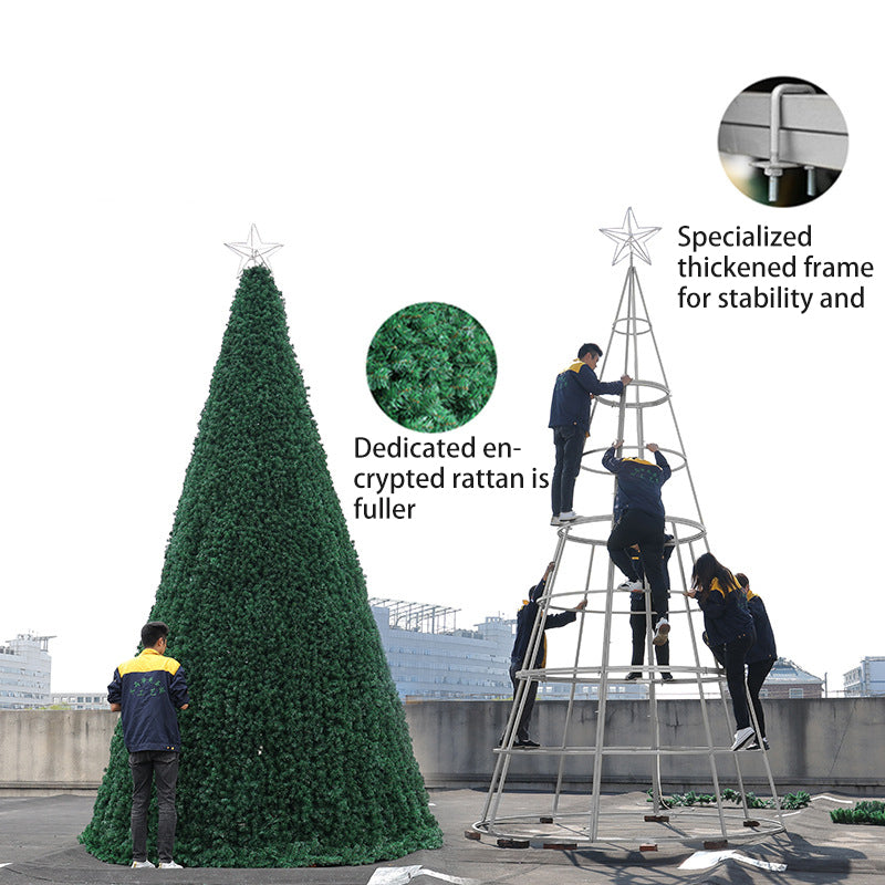 Commercial Giant Christmas Tree Outdoor with Tree LED Lighting