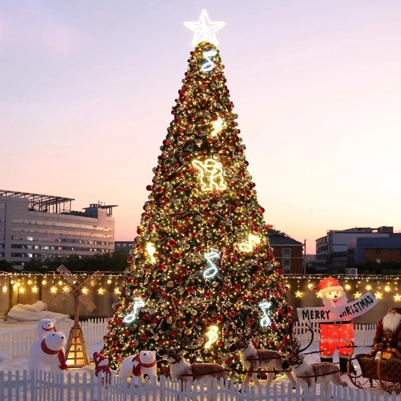 Commercial Giant Christmas Tree Outdoor with Tree LED Lighting