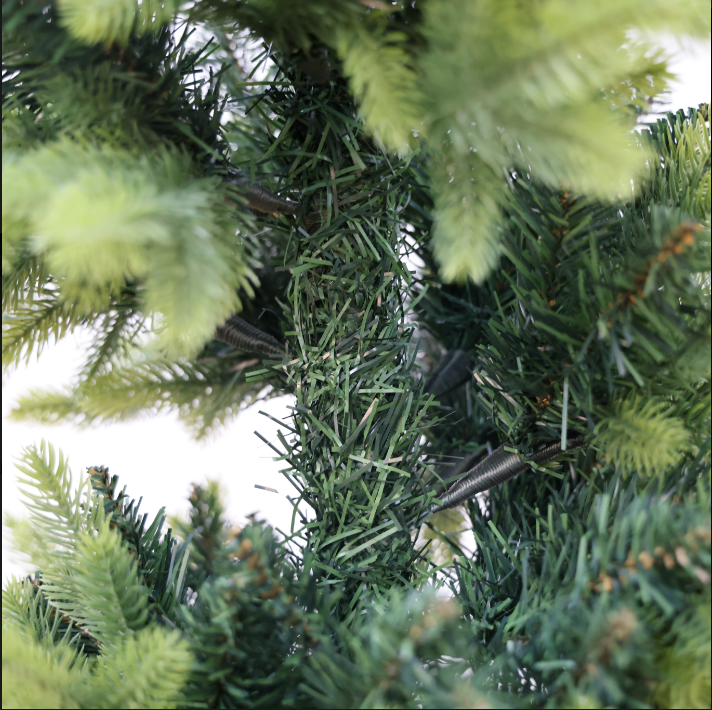 Cypress Spruce Artificial Christmas Tree with Decorative Planter