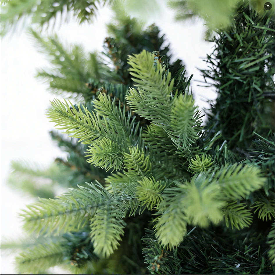 Cypress Spruce Artificial Christmas Tree with Decorative Planter