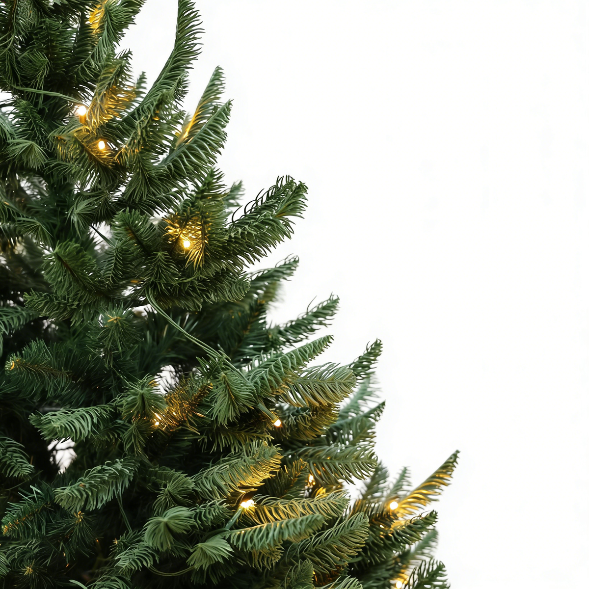 Cypress Spruce Artificial Christmas Tree with Warm LED Lights