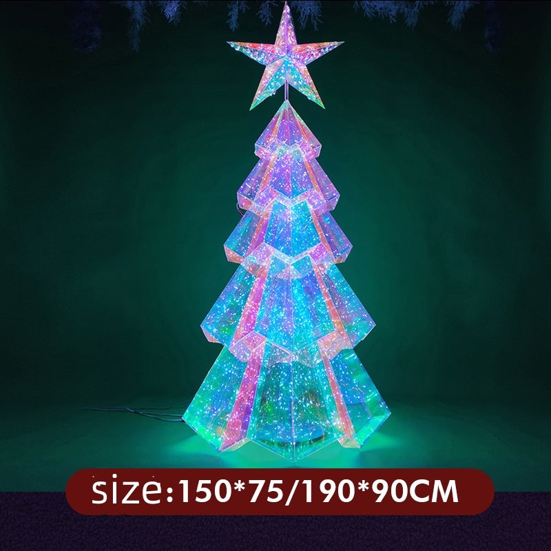 Cypress Spruce Style Neon LED Artificial Christmas Tree Display