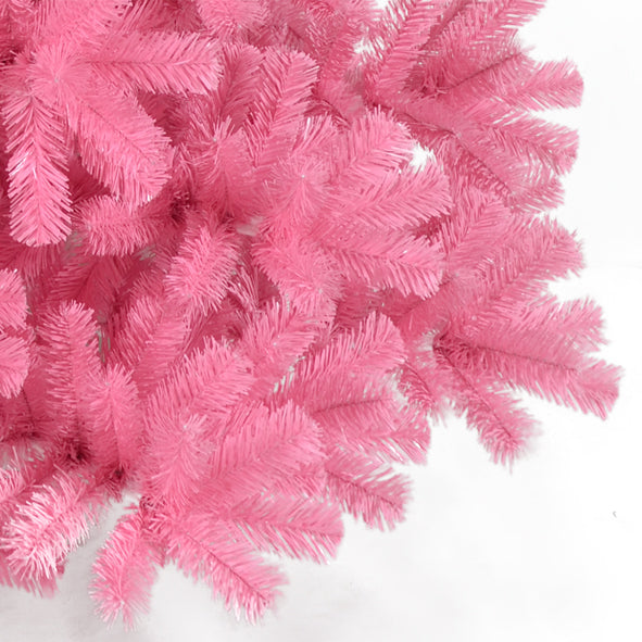 Decor Pink Artificial Full PVC Christmas Tree for Commercial Displays