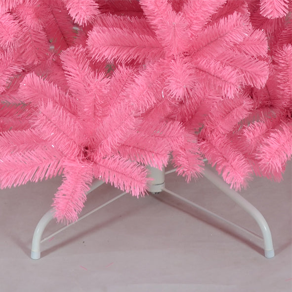Decor Pink Artificial Full PVC Christmas Tree for Commercial Displays