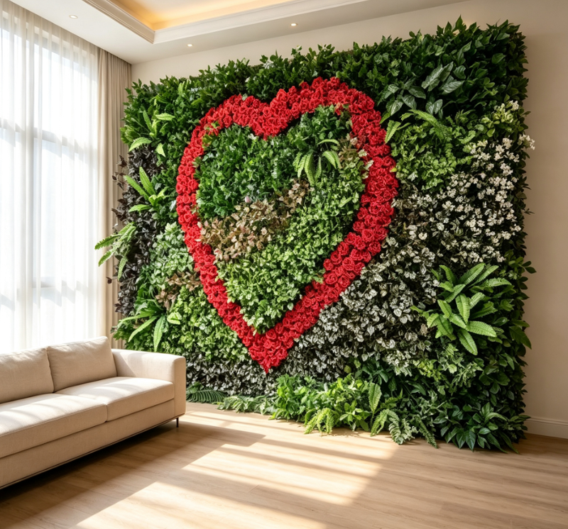 Decorative Indoor Backdrop Vertical Hedge Boxwood Wall Panels